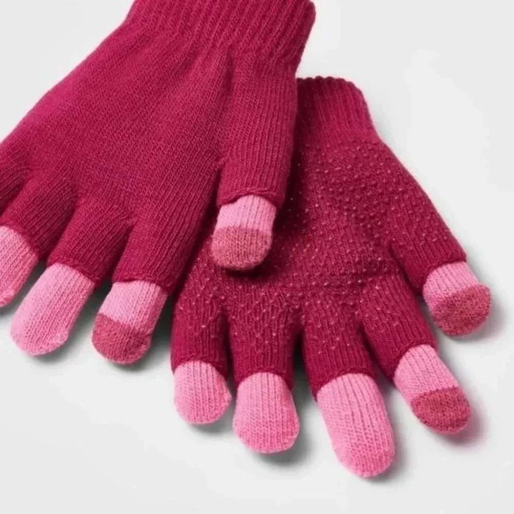 NWT Cat & Jack Girls Tiarella Beanie and Gloves Matching Set Youth Size OS Color
